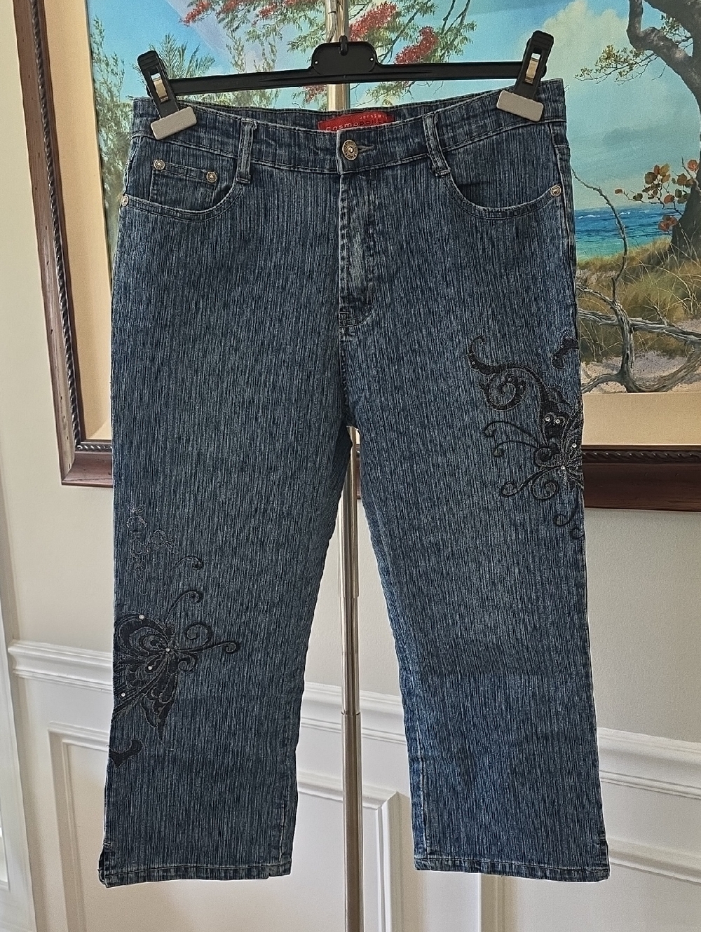 Cosmopolitan Red Label on Indigo Denim